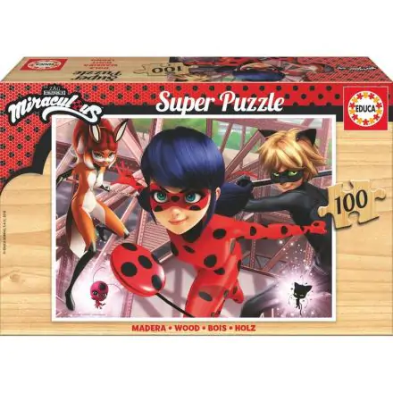 Miraculous Ladybug fa puzzle 100db-os termékfotó