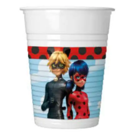 Miraculous Ladybug, Katicabogár és fekete macska kalandjai műanyag pohár 8 db-os 200 ml termékfotó