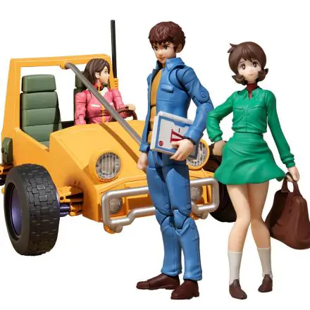 Mobile Suit Gundam G.M.G. Earth Federation 07 Amuro & Frau, 08V-SP General Soldier & Buggy Set Box akciófigura és jármű csomag termékfotó