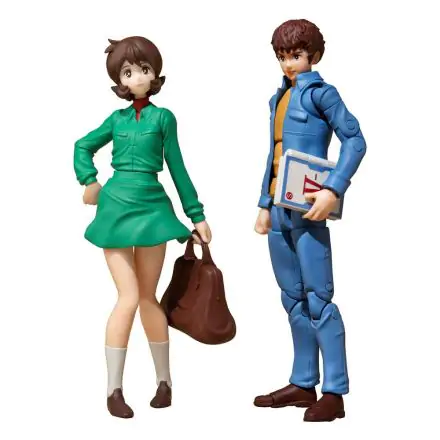 Mobile Suit Gundam G.M.G. Earth Federation 07 Amuro Ray & Frau Bow akciófigura csomag 10 cm termékfotó