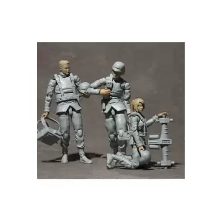Mobile Suit Gundam G.M.G. Earth United Army Soldier 01-03 Set 3 db-os akciófigura  10 cm termékfotó
