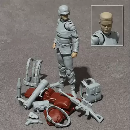 Mobile Suit Gundam G.M.G. Earth United Army Soldier 02 akciófigura 10 cm termékfotó