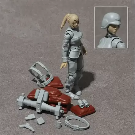 Mobile Suit Gundam G.M.G. Earth United Army Soldier 03 akciófigura 10 cm termékfotó