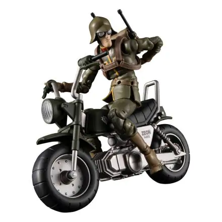 Mobile Suit Gundam G.M.G. Principality of Zeon 08 V-SP General Soldier & Exclusive Motorcycle akciófigura és jármű 10 cm termékfotó
