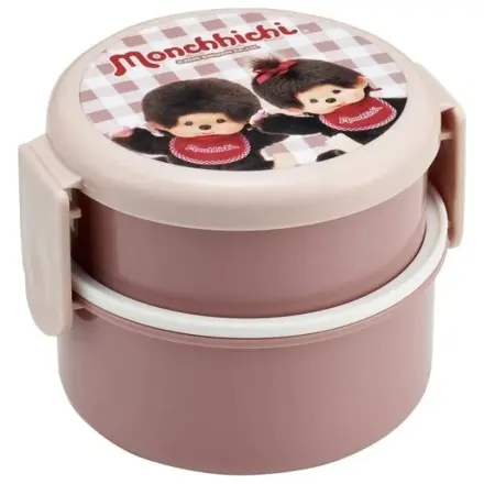 Monchhichi emeletes kerek uzsonnás doboz 230ml+270ml termékfotó