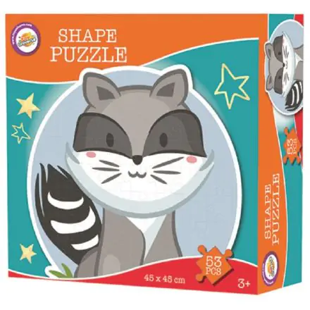 Mosómedve forma puzzle 53 db-os termékfotó