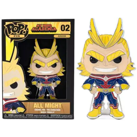 My Hero Academia All Might Big Enamel POP kitűző 10cm termékfotó