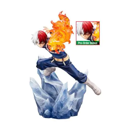 My Hero Academia ARTFXJ 1/8 Shoto Todoroki Ver. 2 Bonus Edition szobor figura 26 cm termékfotó