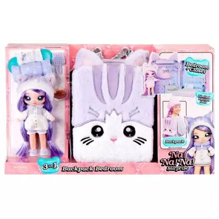 Na! Na! Na! Surprise Lilac Kitten mini táska hátizsák játékkészlet + játék baba termékfotója