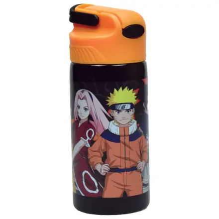 Naruto Fire alumínium szívószálas kulacs akasztóval 500 ml termékfotó