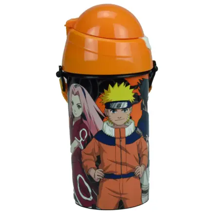 Naruto Fire műanyag szívószálas kulacs akasztóval 500 ml termékfotó