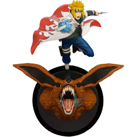 Naruto Shippuden 1/8 Minato Namikaze Vs Nine Tailed Fox PVC szobor figura 41 cm termékfotója