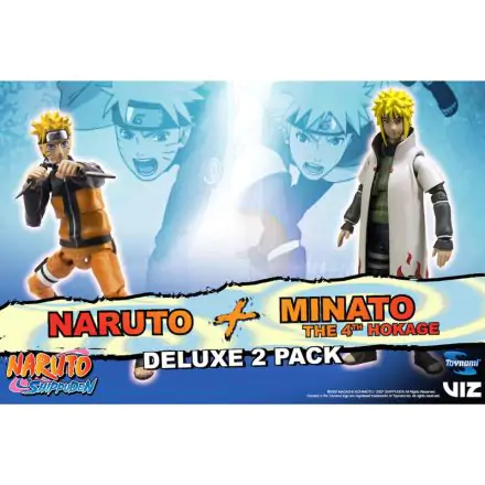 Naruto Shippuden 25th Anniversary Naruto vs Minato 4th Hokage 2db-os figura csomag 10cm termékfotó