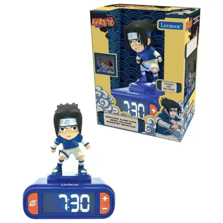 Naruto Shippuden Sasuke 3D éjszakai lámpa és digitális ébresztőóra termékfotó