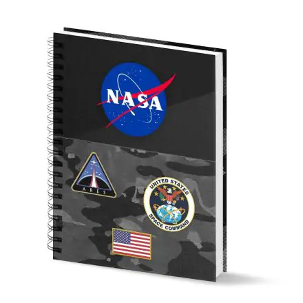 NASA Camo A4 jegyzetfüzet termékfotó