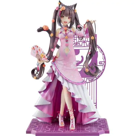 Nekopara 1/7 Chocola: Chinese Dress Ver. PVC szobor figura 22 cm termékfotó
