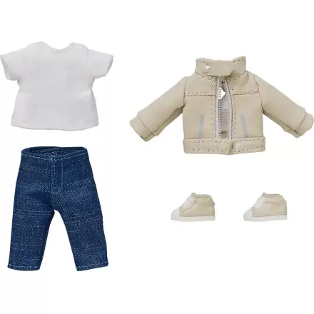 Nendoroid Doll Outfit Set: Leather Jacket (Ivory) figura kiegészítő csomag  termékfotó