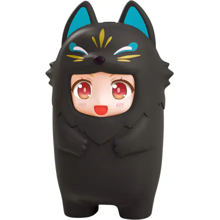 Nendoroid More Kigurumi Face Parts Case for Nendoroid Figures Black Kitsune 10 cm termékfotója