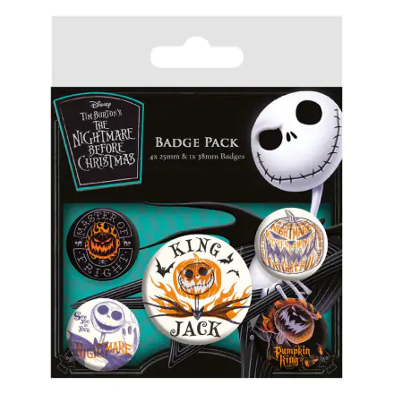 Nightmare before Christmas Pin-Back Buttons 5-Pack Colourful Shadows termékfotója