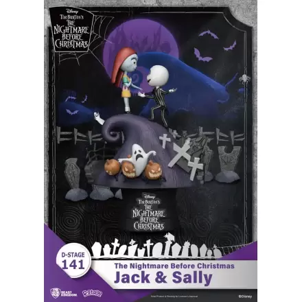 Nightmare before Christmas D-Stage Jack & Sally PVC Dioráma szobor figura 15 cm termékfotó