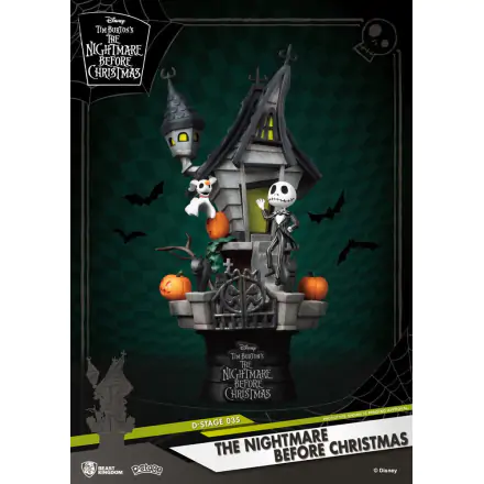 Nightmare before Christmas D-Stage Jack's Haunted House PVC Diorama szobor figura 15 cm termékfotója