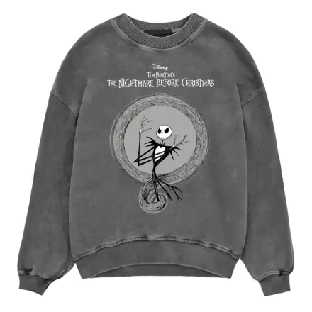 Nightmare Before Christmas Jack and Logo Acid Wash felnőtt pulóver termékfotó