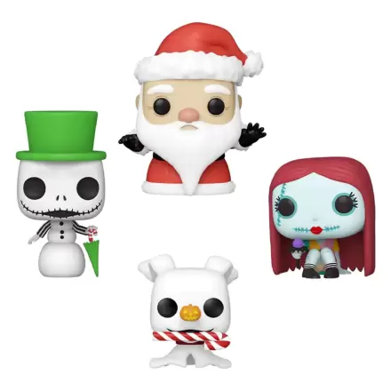 Nightmare before Christmas Pocket Tree Holiday Funko POP! 4 db-os Vinyl figura csomag 4 cm termékfotója