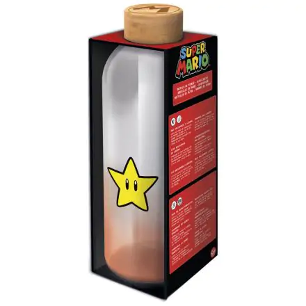 Nintendo Super Mario Bros glass bottle 1030ml termékfotója