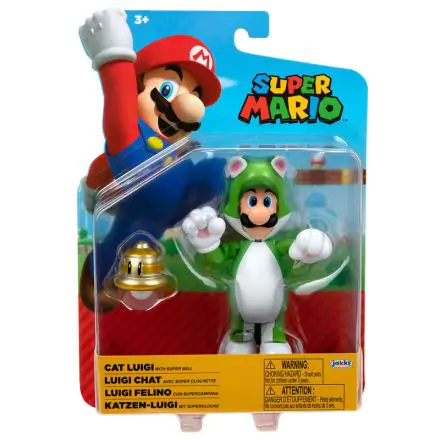 Nintendo Super Mario Cat Luigi figura 10cm termékfotója