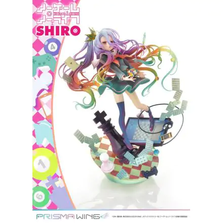 No Game No Life Prisma Wing 1/7 Shiro PVC szobor figura 27 cm termékfotója