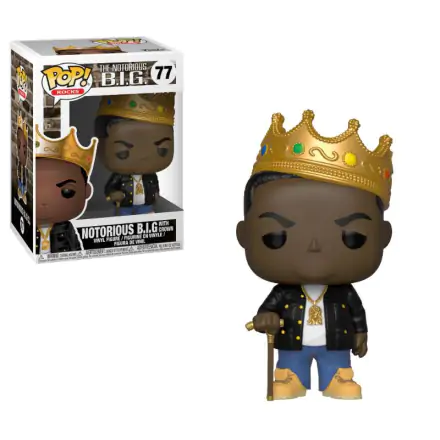 Notorious B.I.G. Funko POP! Rocks Vinyl figura Notorious B.I.G. with Crown 9 cm termékfotó