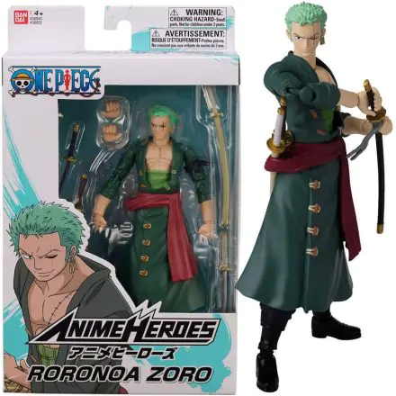 One Piece Anime Heroes Monkey Roronoa Zoro figura 17cm termékfotó