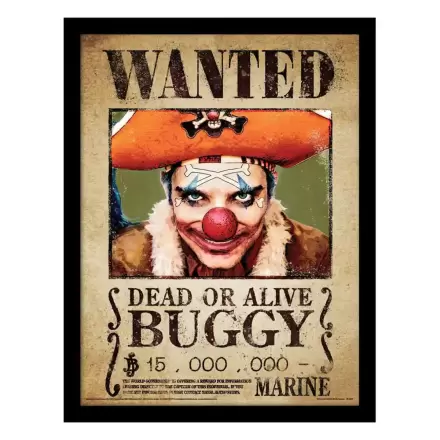 One Piece Collector Print Buggy Wanted keretezett poszter termékfotója