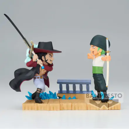 One Piece Log Stories Roronoa Zoro VS Dracule Mihawk figura 7cm termékfotója