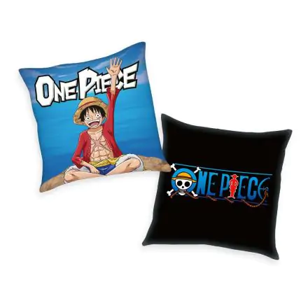 One Piece Logo & Monkey D. Luffy párna 40 x 40 cm termékfotó