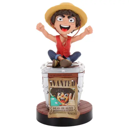 One Piece Luffy Wanted Poster  kontroller/telefon tartó Cable Guy figura21 cm termékfotó