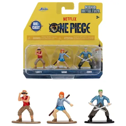 One Piece Nano Metalfigs 3 db-os Mini figura csomag termékfotó