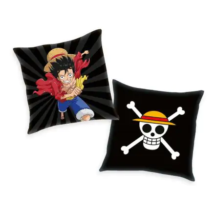 One Piece Skull & Monkey D. Luffy párna 40 x 40 cm termékfotó