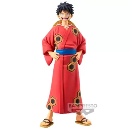 One Piece The Grandline Series Wanokuni Yukata Monkey D Luffy figura 16cm termékfotója