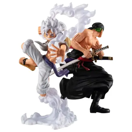 One Piece Wallstar 2 db-os PVC figura csomag Monkey D. Luffy Gear Fifth & Roronoa Zoro (with gift) 10 cm termékfotó