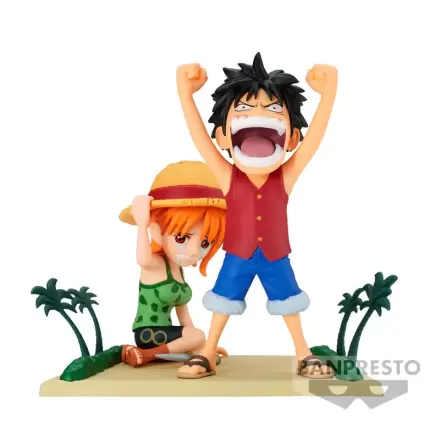 One Piece WCF Log Stories Luffy & Nami figura 7cm termékfotója