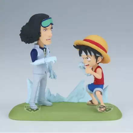 One Piece World Collectable figura Log Stories Monkey D. Luffy vs Kuzan 9cm termékfotója