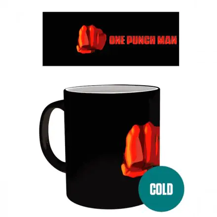 One Punch Man Saitama hőre változó bögre termékfotó