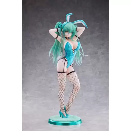 Original Character 1/4 Green Twin Tail Bunny-chan Fishnet Tights Ver. PVC szobor figura 43 cm termékfotója