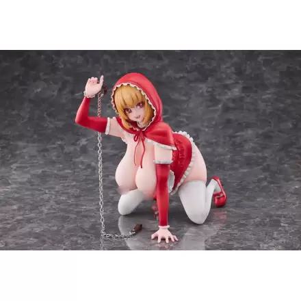 Original Character 1/5 Little Red Riding Hood And The Wolf Girl Little Red Riding Hood PVC szobor figura 21 cm termékfotója