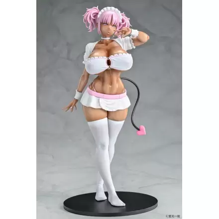 Original Character 1/6 Black Gal Maid Succubus Cocoa Pink Ver. szobor figura 30 cm termékfotója