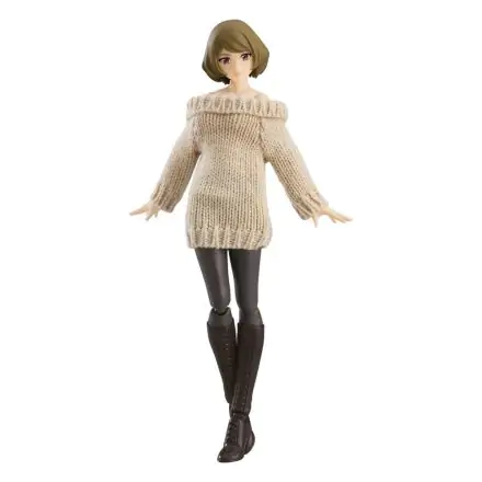 Original Character Figma Female Body (Chiaki) with Off-the-Shoulder Sweater Dress akciófigura 14 cm termékfotó
