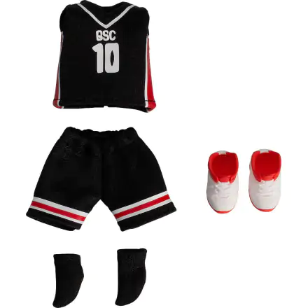 Original Character Parts for Nendoroid Doll Figures Outfit Set: Basketball Uniform (Black) figura kiegészítő termékfotó