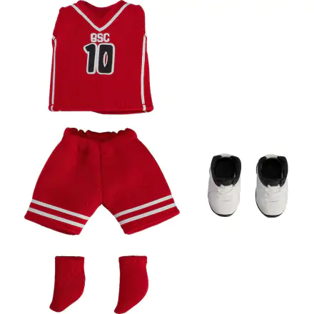 Original Character Parts for Nendoroid Doll Figures Outfit Set: Basketball Uniform (Red) figura kiegészítő termékfotó