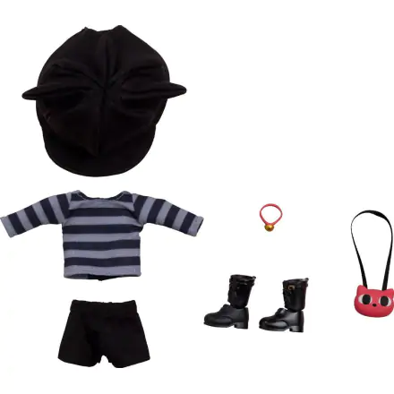 Original Character Parts for Nendoroid Doll Figures Outfit Set: Cat-Themed Outfit (Gray) termékfotó